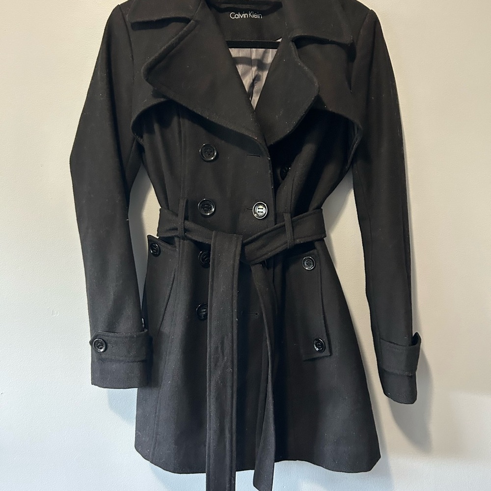 Calvin Klein Belted Long/Mid-Length Coat
